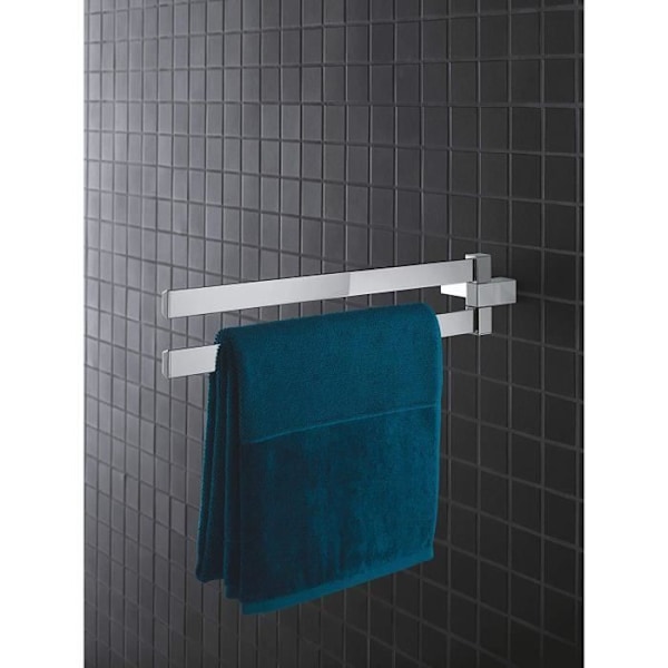 GROHE Selection Cube dubbel handduksstång, krom (tysk import) - 40768000