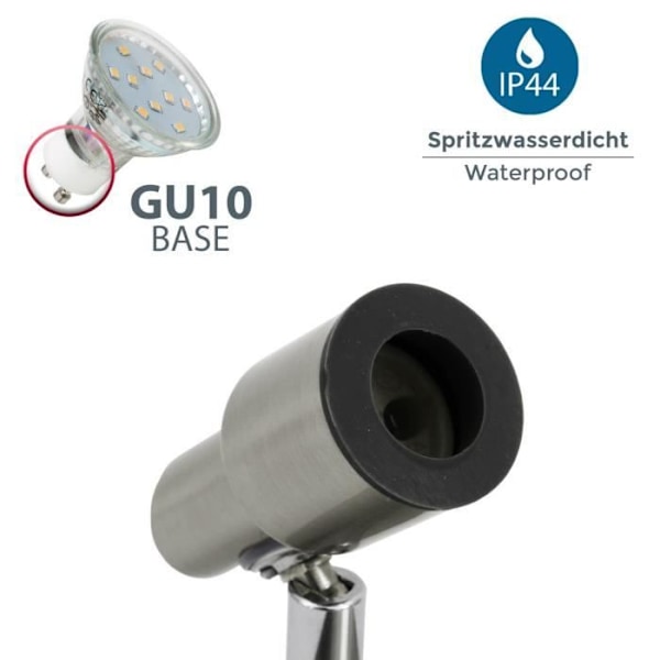 LED taklampa - B.K.Licht - Aurel 1 - 1 Justerbar Spot - IP44 - 5W GU10 - 400 Lumen