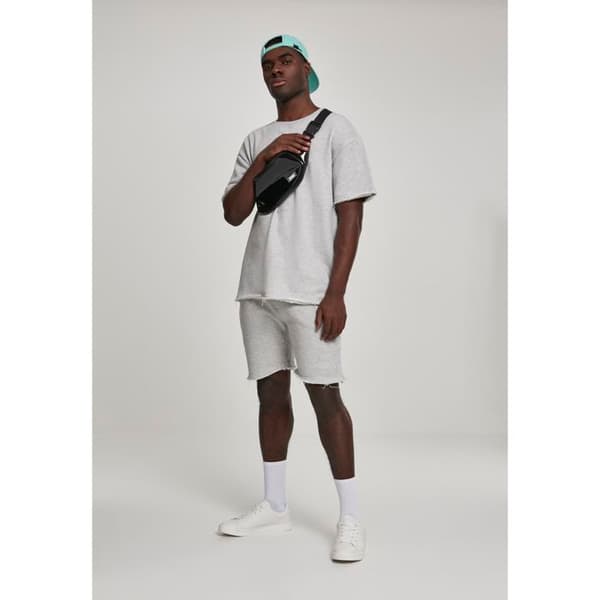 T-shirt Urban Classic herringbone terry ljusgrått XL