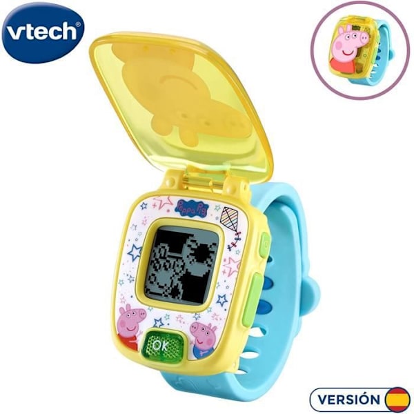 Pedagogisk klocka - VTech - Peppa Pig - Blå - Stoppur - Alarm - 3 till 10 år Azul - Asmodee - Brädspel - Brädspel