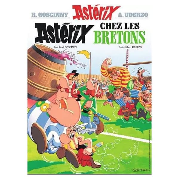 Pussel 500 bitar - NATHAN - Astérix hos britterna - Vit - 10 år och uppåt - Antistress Vit