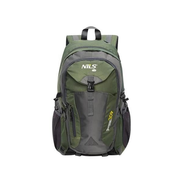 Ryggsäck för vandring - NILS CAMP - Treeline 40L - Mörkgrön - Polyester - Sprutsäker Mörkgrön