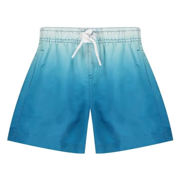 Badshorts simning - Ript - Blå - Dip Dye - Kille Blå 3-4 år gammal