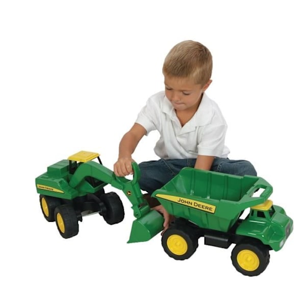 JOHN DEERE Maxi Grävmaskin - Mobil grävmaskinsarm - Pojke - Utomhus - TOMY Grön