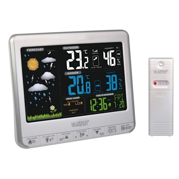 Station Météo La Crosse Technology WS6826WHI-SIL med temperatur och hygrometri in/ut Silver
