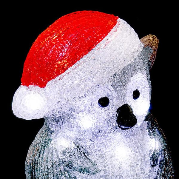 Ugglans ljus utomhus H24cm 20 LED + transformator Feeric lights & christmas Grå
