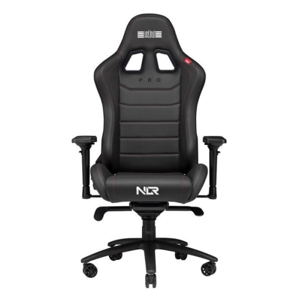Spelstol - NEXT LEVEL RACING - PRO - PU-läder - Justerbar i höjdled - 4D-armstöd Svart
