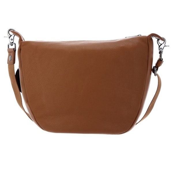 Axelväska med axelrem - MANDARINA DUCK - Mellow Leather Crossover - Äkta läder - Brun - 30x28x11 cm kastanj