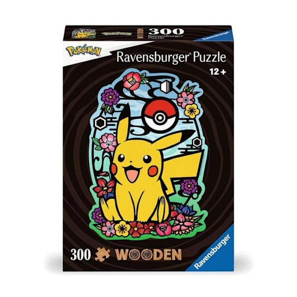 300 bitars träpussel: Pikachu, Pokémon