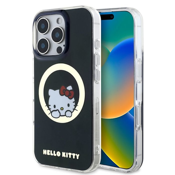 Coque Hello Kitty IML Sweet Kitty MagSafe för iPhone 16 Pro (svart) svart