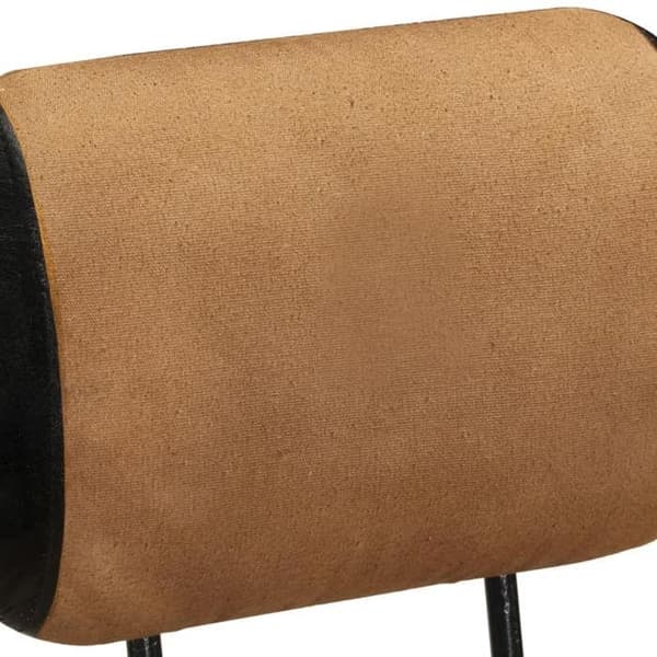 vidaXL Barstol i tryckt canvas, 2-pack, äkta getskinn 338217