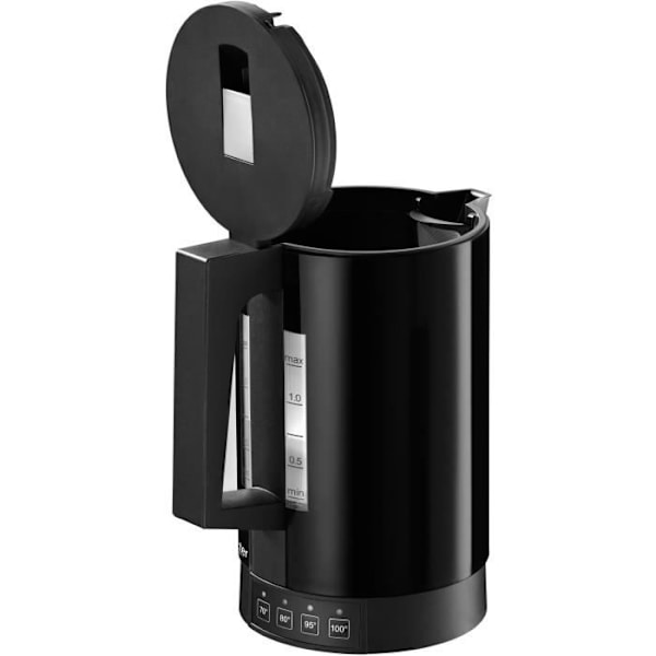 Ritter Fontana5 Vattenkokare - Svart - 1,1 L - 2800 W - Anti-kalk - Håller varm Svart