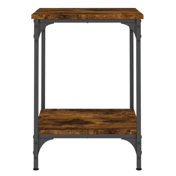vidaXL Soffbord Rökt Ek 40x40x55 cm Konstruerat trä 832825