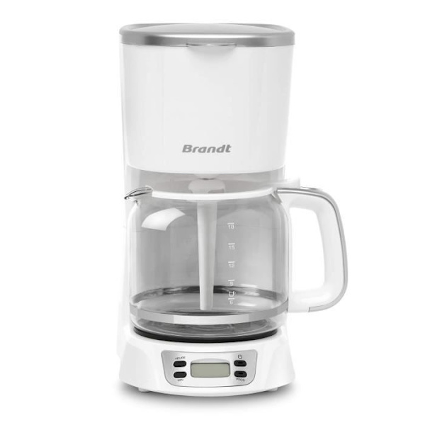 Programmerbar kaffebryggare 18 koppar vit silver