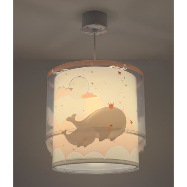 Upphängd Lampa Tak Barn - Dalber - Rosa Val - Återvinningsbara material - 1 ljuskälla - Inomhus