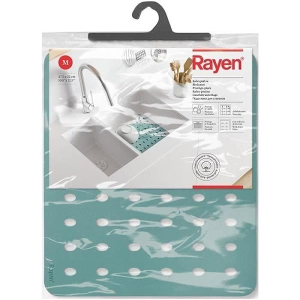 RAYEN Halkfri bottenmatta för diskho - 27,5 x 32 cm