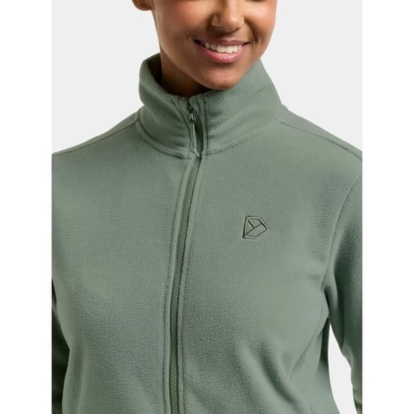 Fleecejacka dam Didriksons Viona ljus mossa 44
