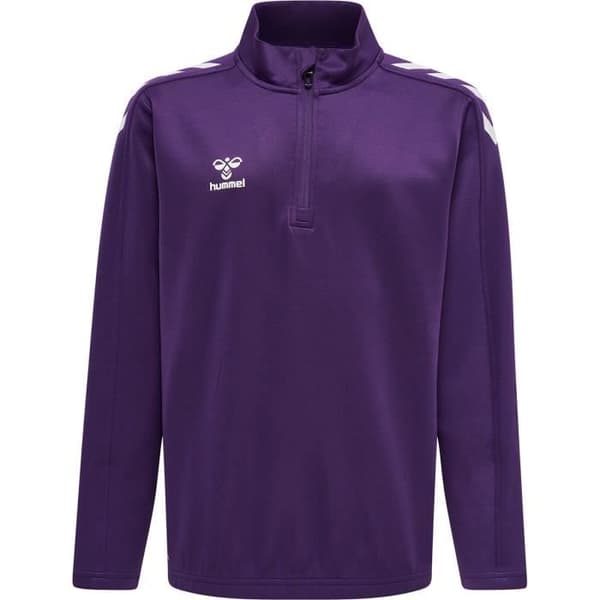 Hummel hmlCORE XK Sweatshirt barn Half-Zip lila/vit – BEECOOL® fleece Lila/vit 6 år