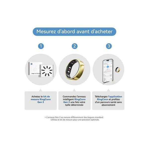 Intelligent aktivitetsring Ringconn 6975377551032 Silver