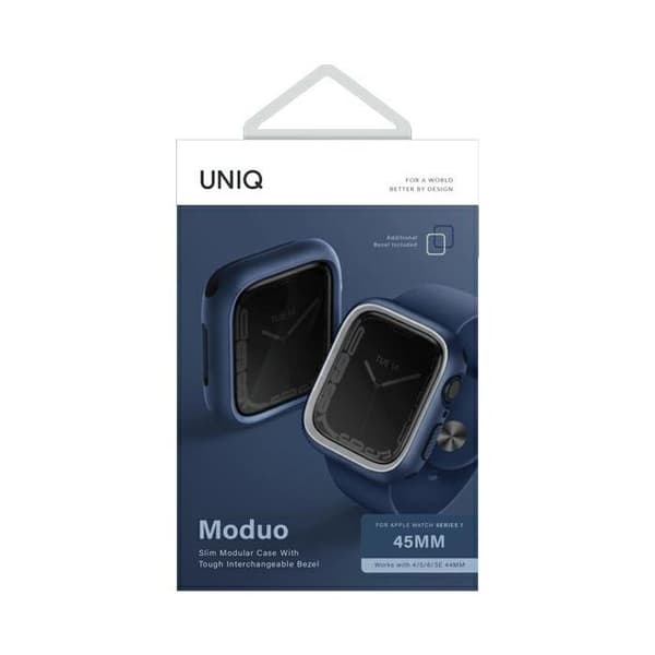 Skydd för Apple Watch - UNIQ - Moduo - Kompatibel med Series 4 - Blågrå - 0,059 kg Blågrå