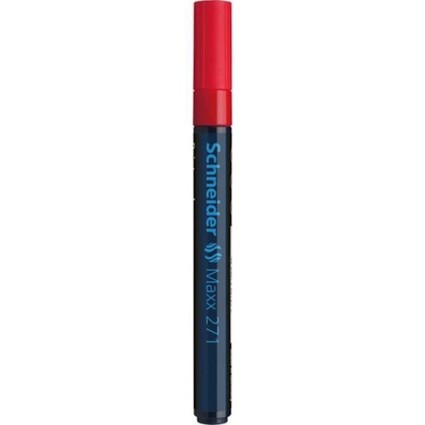 Färgmarkör - SCHNEIDER - Maxx 271 - Kulspets 1-2 mm - Röd - Opak Röd