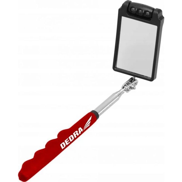 Inspektionsspegel Dedra - 06F803 - Inspektionsspegel 50x70mm LED, teleskopisk 320-885mm, fyrkantig