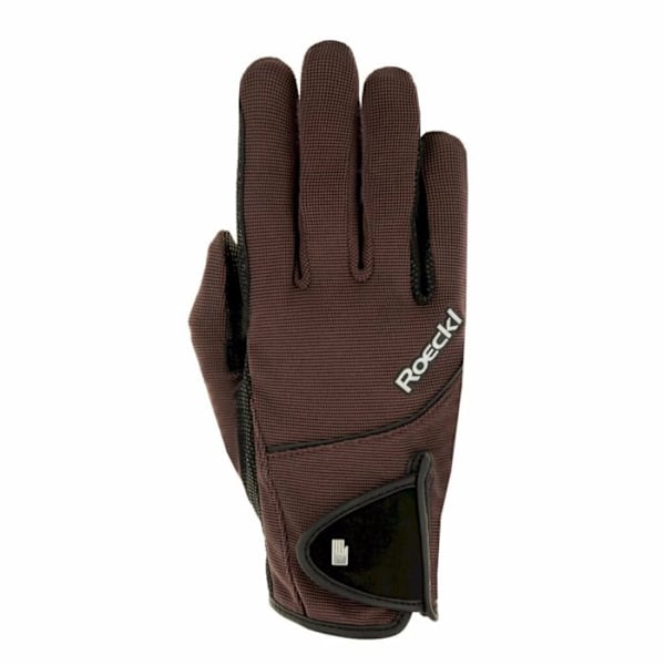 Ridhandskar - ROECKL - Milano - Brun - Andningsbar - Unisex mocka L/XL