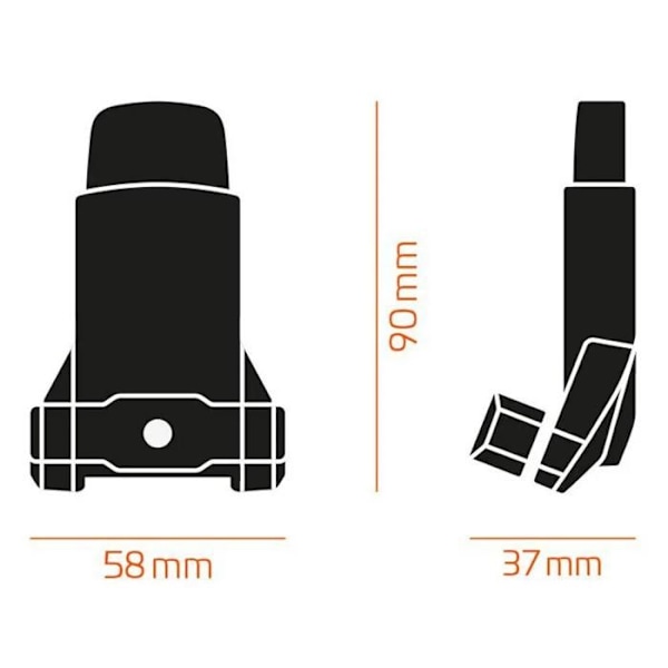 Sadelstöd - Fidlock - PUSH - Mixad Vuxen - Svart - One Size