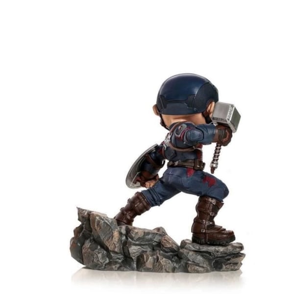 Captain America Marvel's Avengers Figur - IRON STUDIOS - Mini Co. Deluxe - PVC 15 cm svart