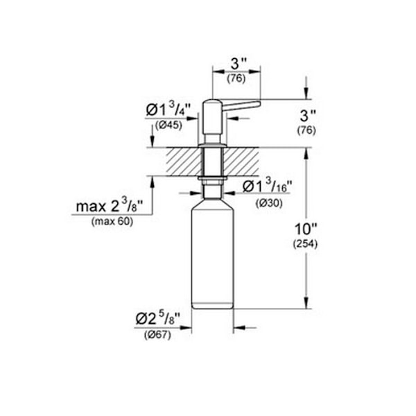 Grohe Väggmonterad flytande tvålbehållare 400ml - 40536000 Krom