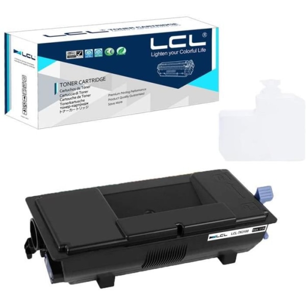 LCL-kompatibel tonerkassett TK3100K TK3100 TK-3100 1T02MS0NL0 12500Seiten (1svart) Ersättning för Kyocera FS-2100D, Kyocera