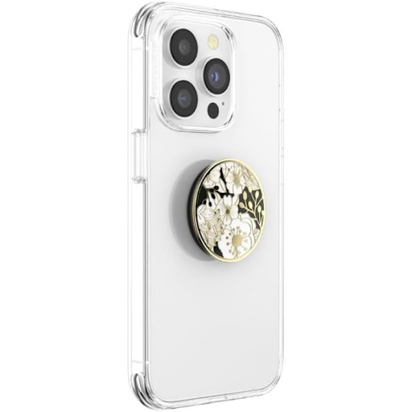 PopSockets PopGrip - Stöd och Grepp för Smartphone och Surfplatta med en Utbytbar Topp - Emalj Vilda Blommor