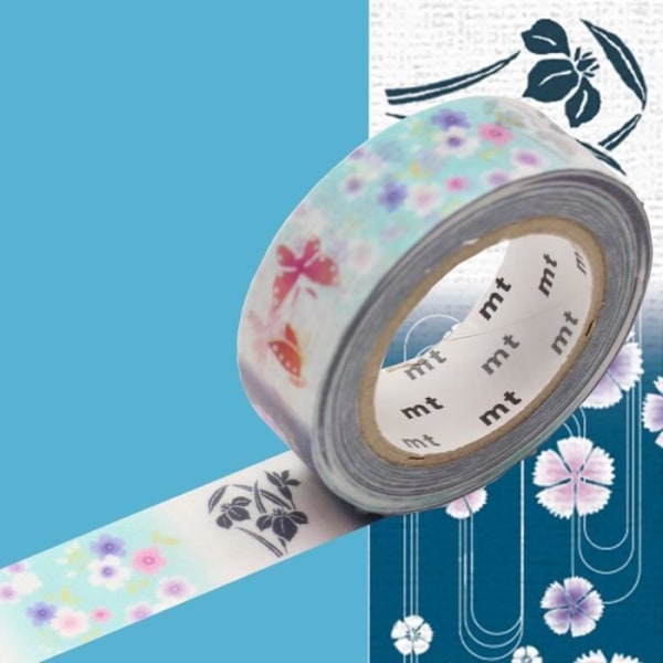 Masking Tape MT EX kimono fjärilar och blommor - yukata - Masking Tape (MT) Flerfärgad - Sortiment.