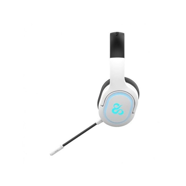 Hörlurar med mikrofon Newskill Scylla Ivory Wireless RGB Gaming Headset PC/PS4/PS5/Switch/Xbox One/Xbox Series X/S White