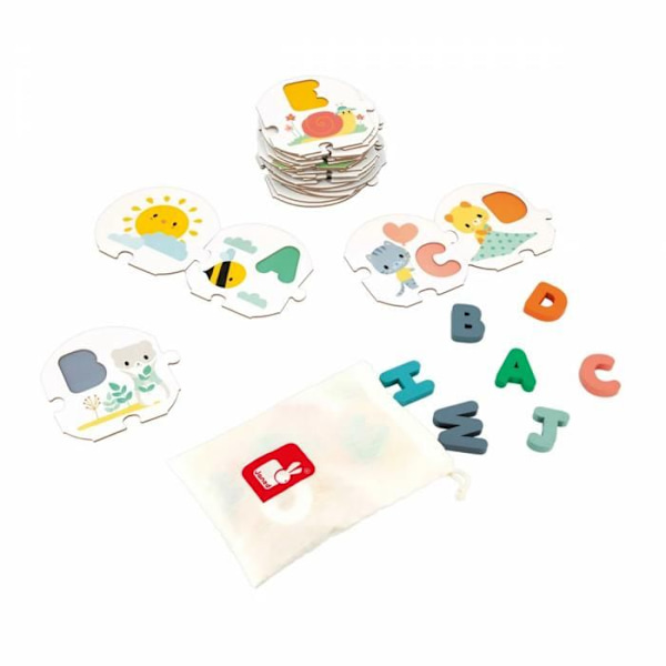 PUZZLE MITT FÖRSTA ALFABET Flerfärgad