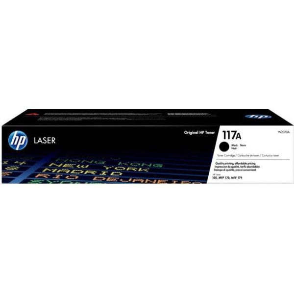 HP 117A W2070A svart tonerkassett för Laser 150 och Laser 178/179 multifunktionsskrivare