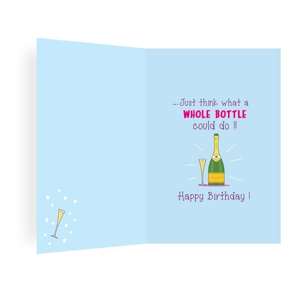 Regal publishing - C80728 - Prosecco Glass Funny Birthday Card 7" x 5"