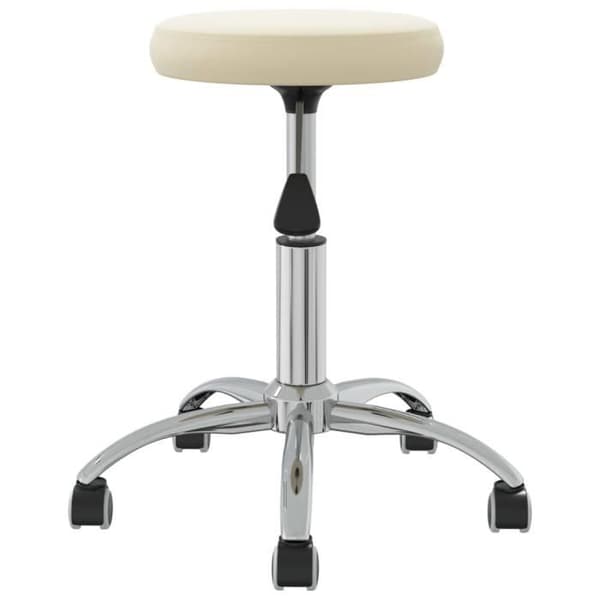 vidaXL Massagepall Sammet Creme