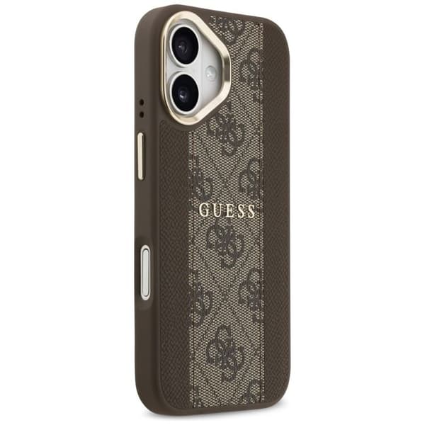 Guess Hardcase 4G Stripe MagSafe för iPhone 17 - Brun Brun