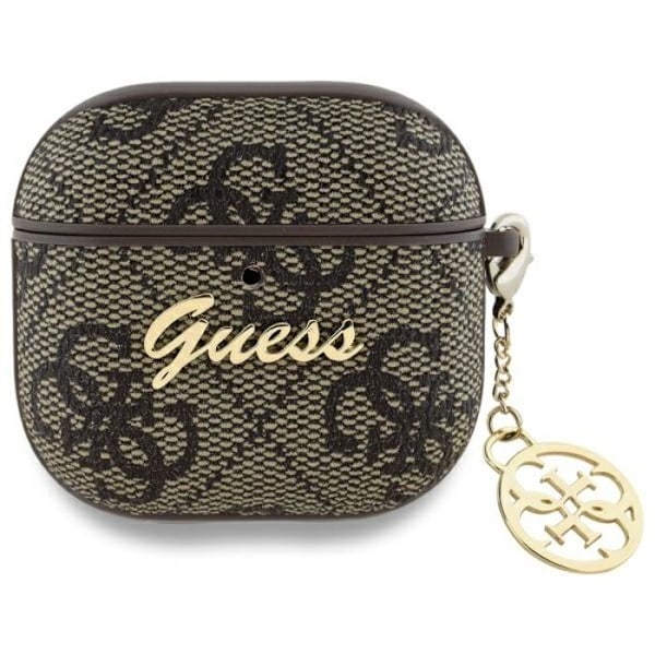 Fodral för AirPods 4 Guess 4G Charm Collection (Brun)