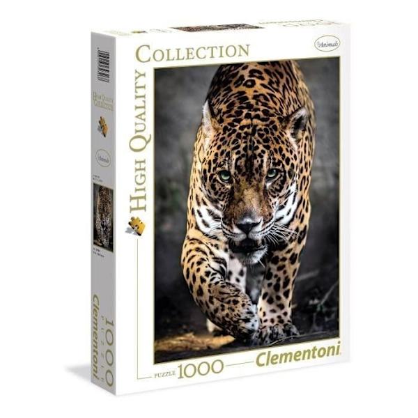 Clementoni - 1000 bitars pussel - Jaguaren går - Djur - Vuxen - Tillverkat i Italien