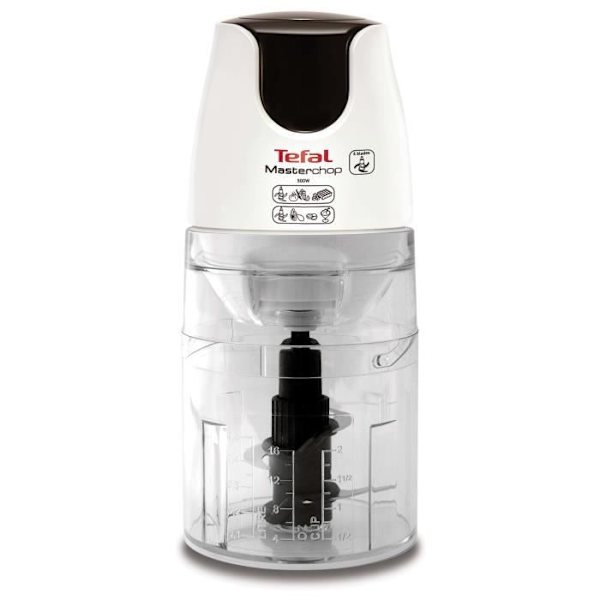 Tefal MB450B, 0,5 L, Transparent, Vit, Plast, 500 W, 1,04 kg, 126 mm Transparent, Vit
