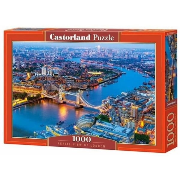 1000 bitars pussel - Castorland - Flygfoto över London - Resor och kartor - Blandat - Minimiålder 12 år Unik
