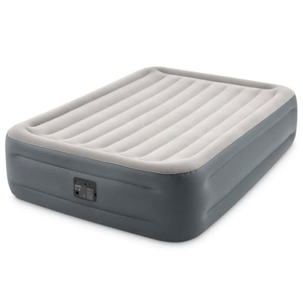 Luftmadrass - INTEX - Essential Rest Bed - 2 platser - Grå - Fiber-Tech