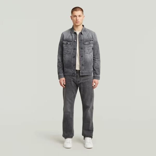 Jeans G-Star Dakota Regular Straight - blekt eolith grå bleknad eolith grå 33/30