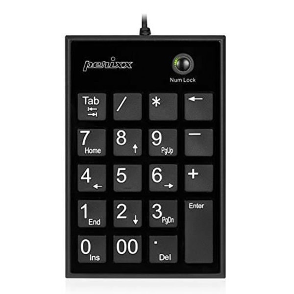 Numerisk knappsats - PERIXX - PERIPAD-202U - USB - Svart