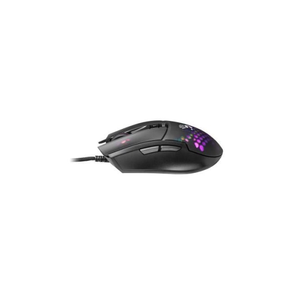 A4Tech Bloody L65 MAX RGB Honeycomb optisk spelmus max. 12000 DPI USB RGB bakgrundsbelysning 2000 Hz Ultrapolling 9 knappar svart