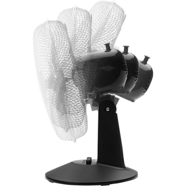 Bordfläkt - Sencor - SFE 3011BK - 3 hastigheter - 90° oscillation - 30 cm diameter
