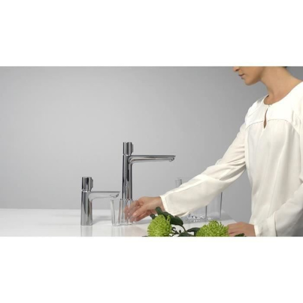 Hansgrohe Talis Select E 110 Krom tvättställsblandare utan utdrag eller avfall Grå