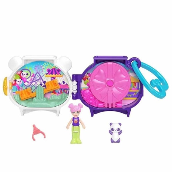 POLLY POCKET KOMPATKT SPELSET MINI VÄRLD AV HUSDJUR PANDOR